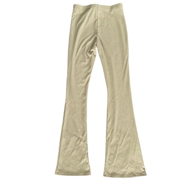 Topshop Ribbed Flare Pants - Picture 2 of 5